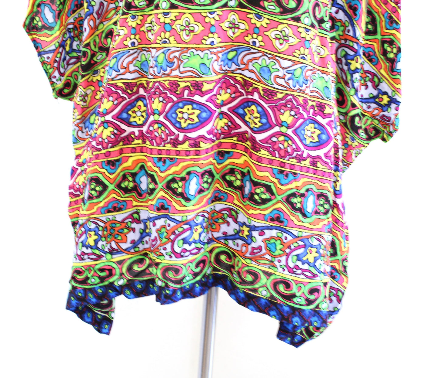 NWT Nanette Lepore Carnaval Geometric Print Colorful Tunic Swim Cover Coverup XS