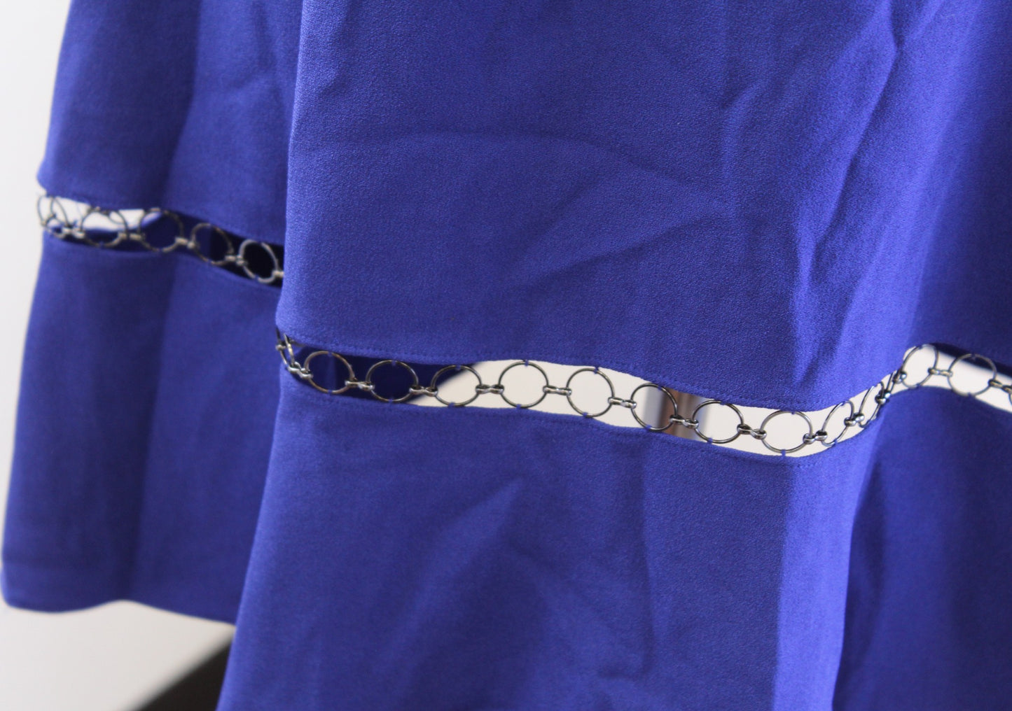 Elie Tahari Rachel Blue Ruffle Flutter Sleeve A Line Sheath Dress Size 2 Flounce