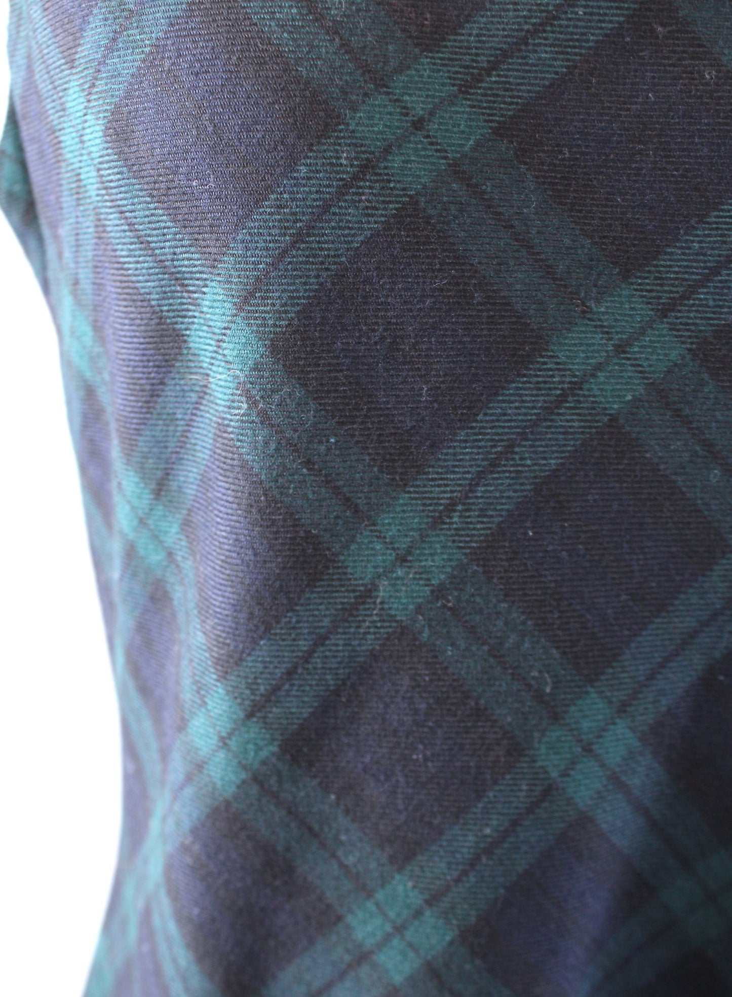 Talbots Green Navy Blue Black Plaid Wool Blend Lace Hem Sheath Dress Size 8