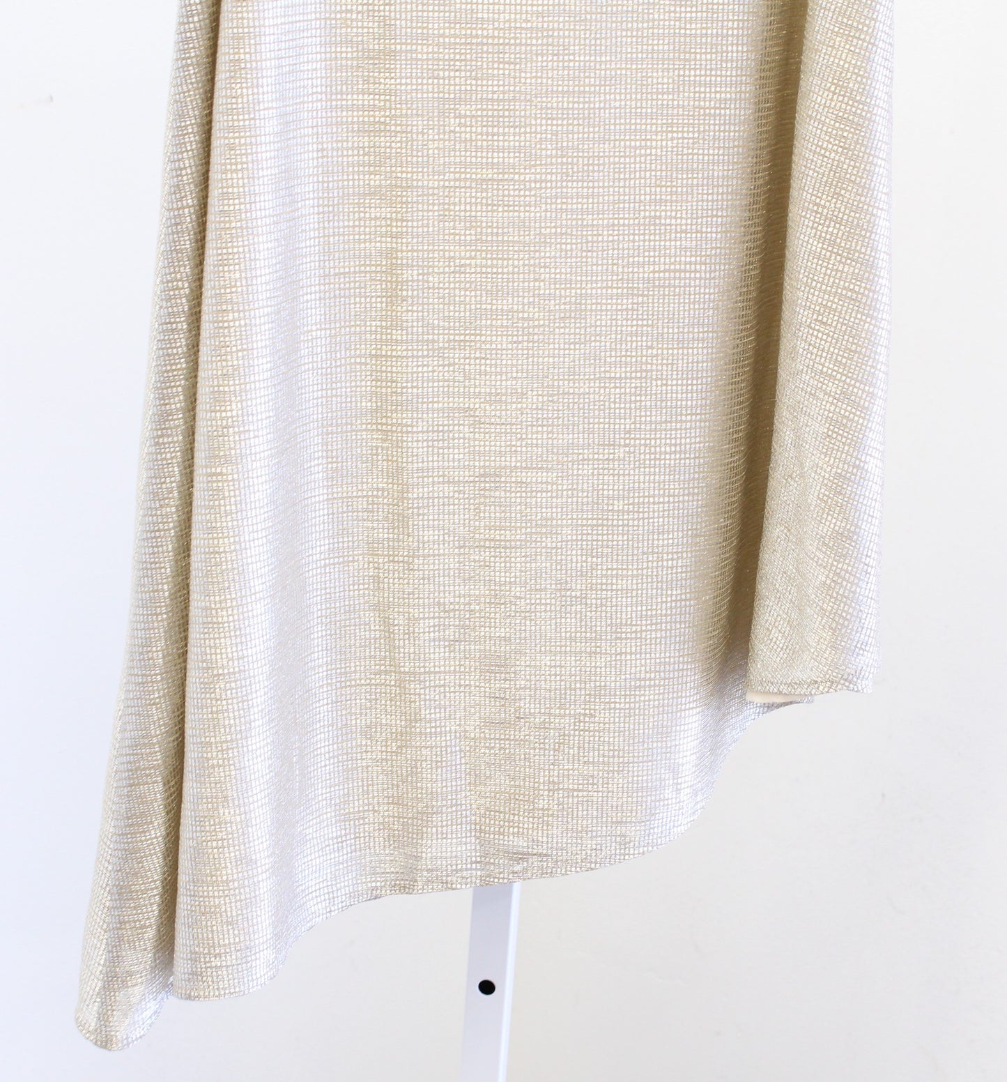 NWT Isla Maude Anthropologie Marcia Metallic Asymmetrical Hem Skirt Size S