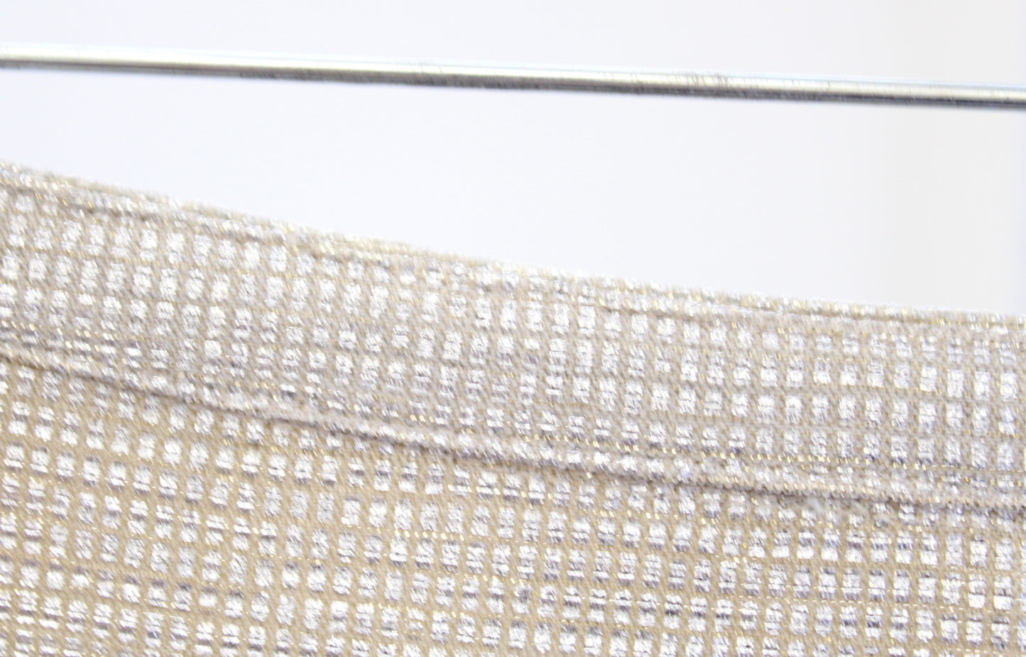 NWT Isla Maude Anthropologie Marcia Metallic Asymmetrical Hem Skirt Size S