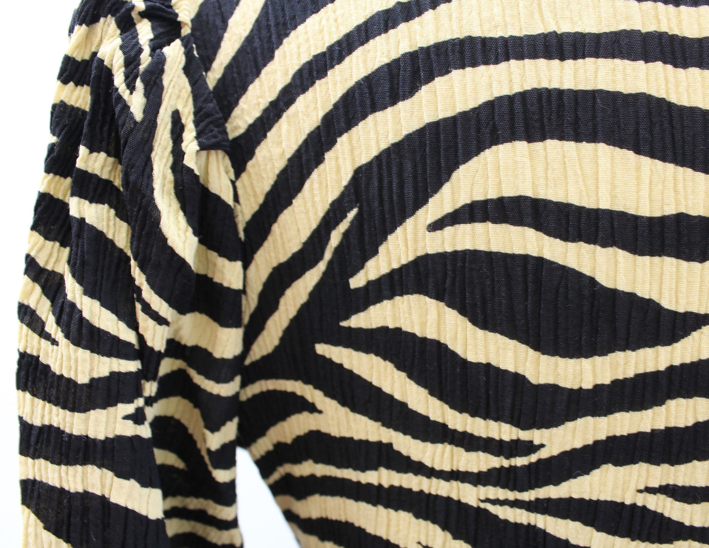 Faithfull the Brand Anthropologie Ilia Crinkle Texture Zebra Print Mini Dress 2