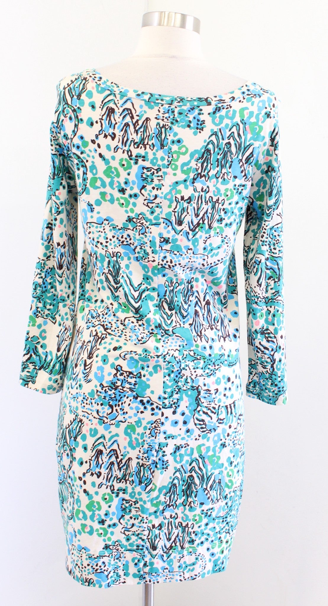 Lilly Pulitzer Corine Seat Oat Animal Print Dress Size S Casual Tee Dress