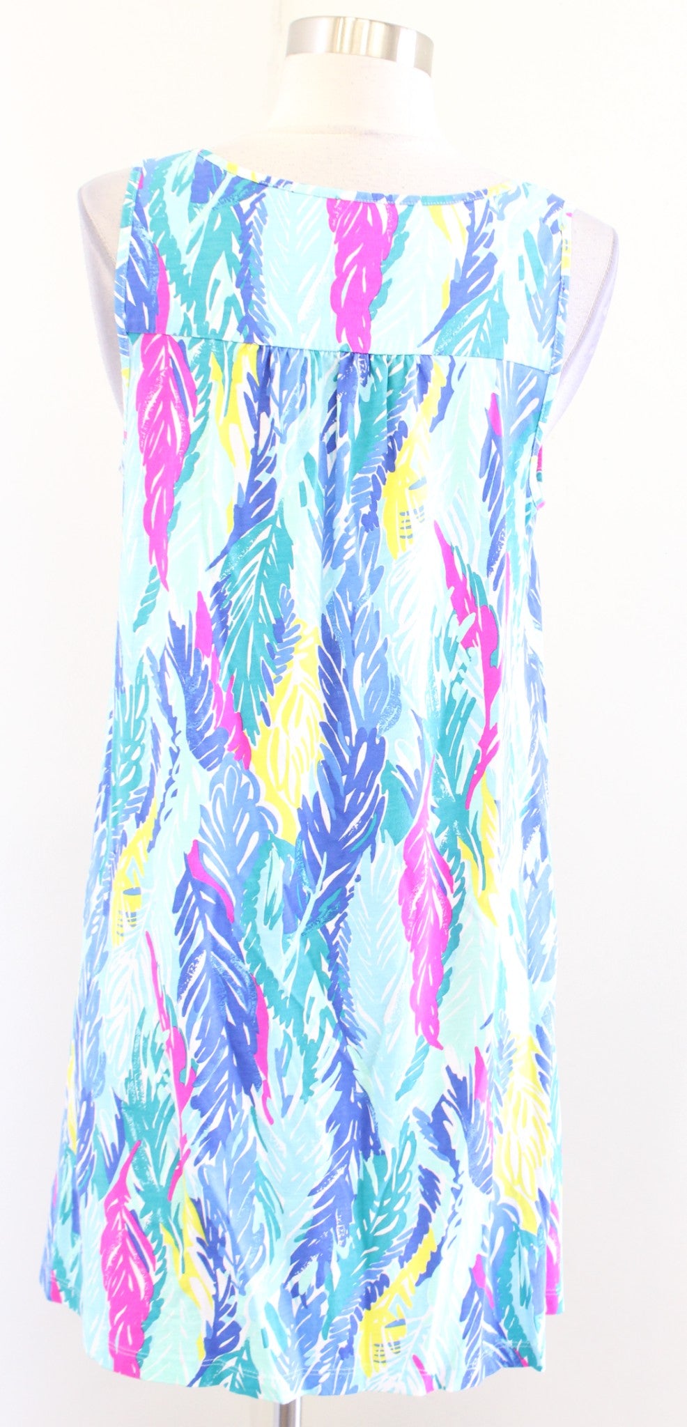 Lilly Pulitzer Blythe Light As a Feather Tank Swing Dress Size S Blue Sleeveless