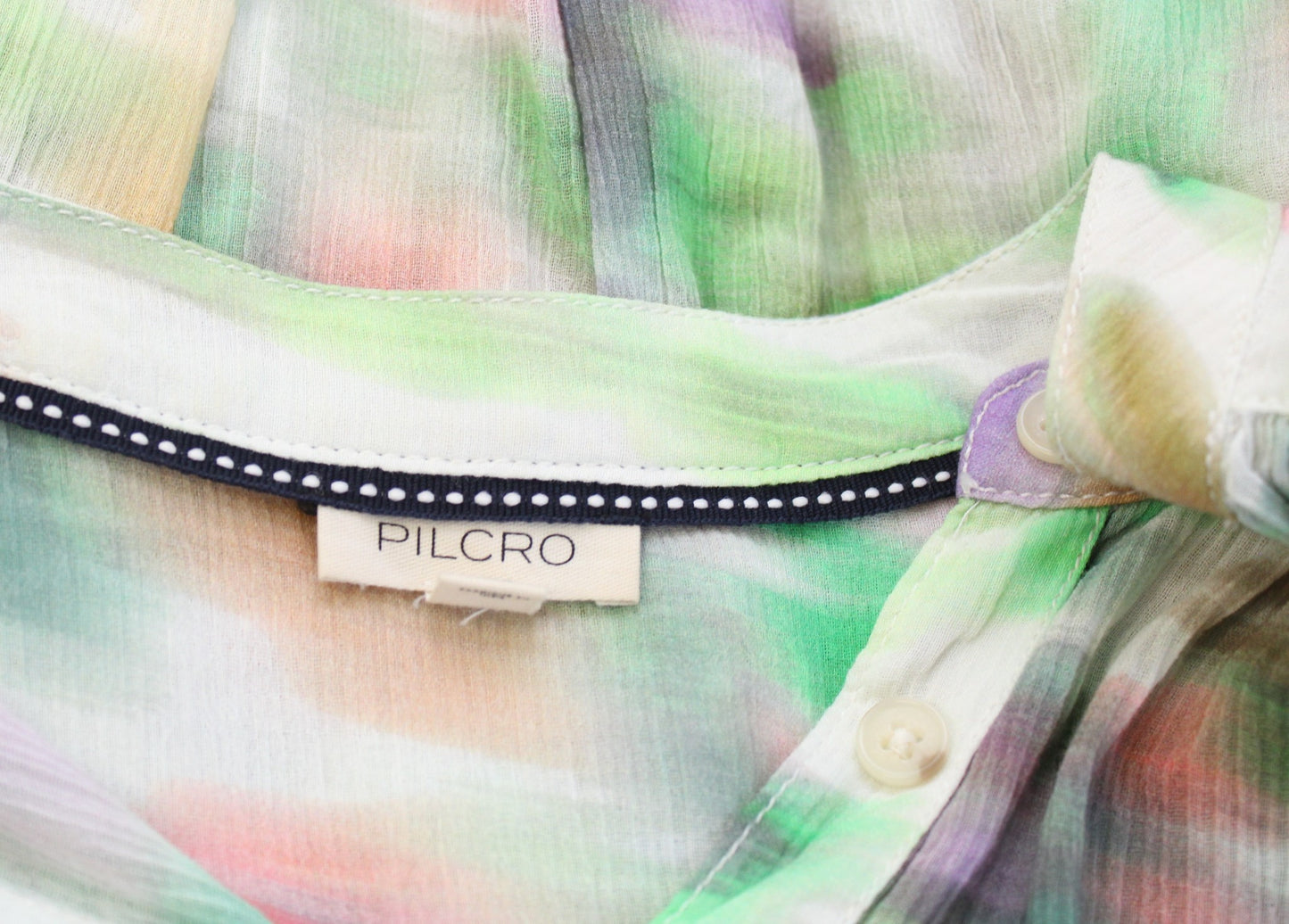 Pilcro Anthropologie the Sidney Batwing Sleeve Top Blouse Size M Watercolor
