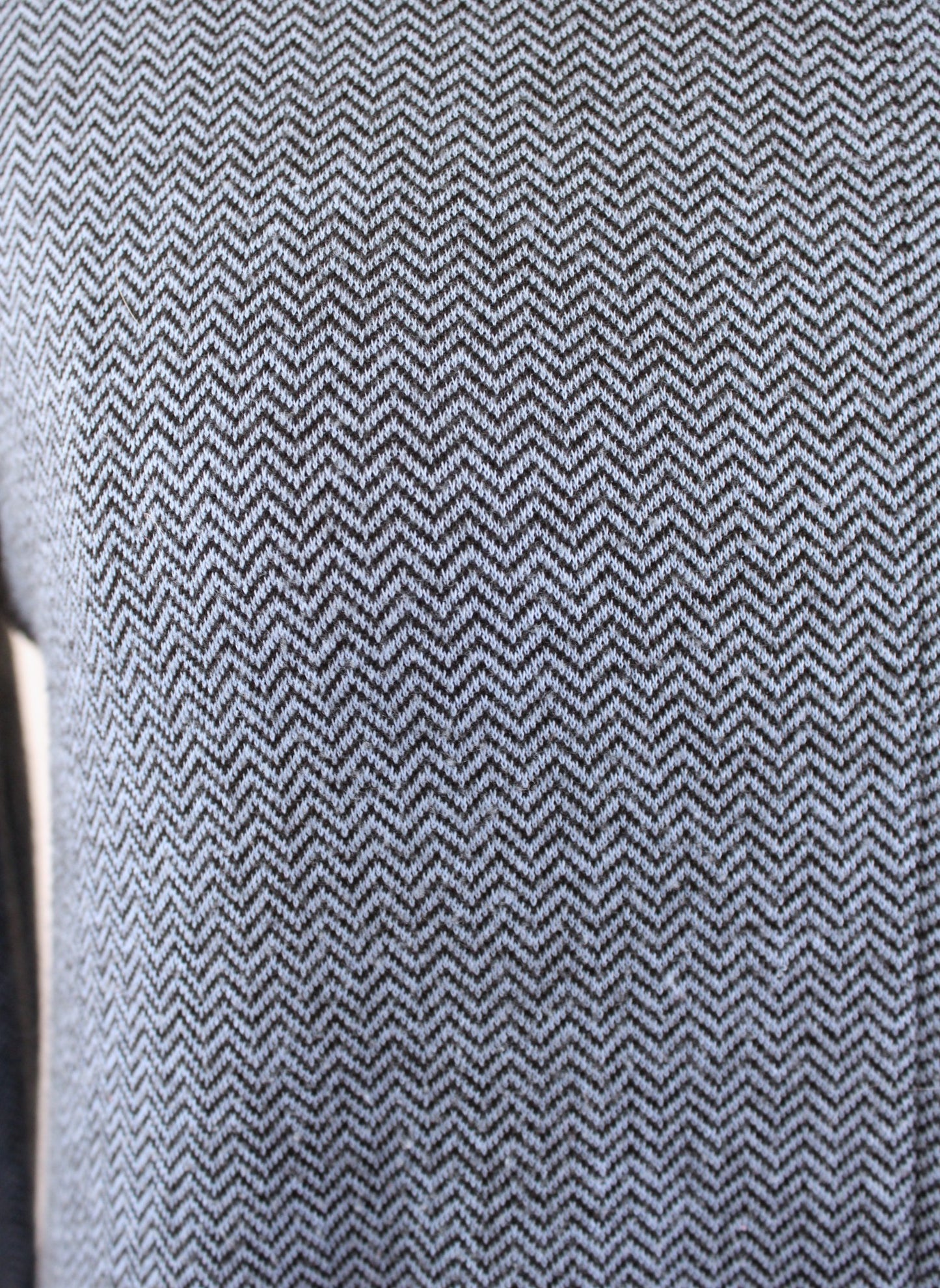 Tyler Boe Womens Blue Chevron Print Knit Cowl Neck Shift Dress Size XS