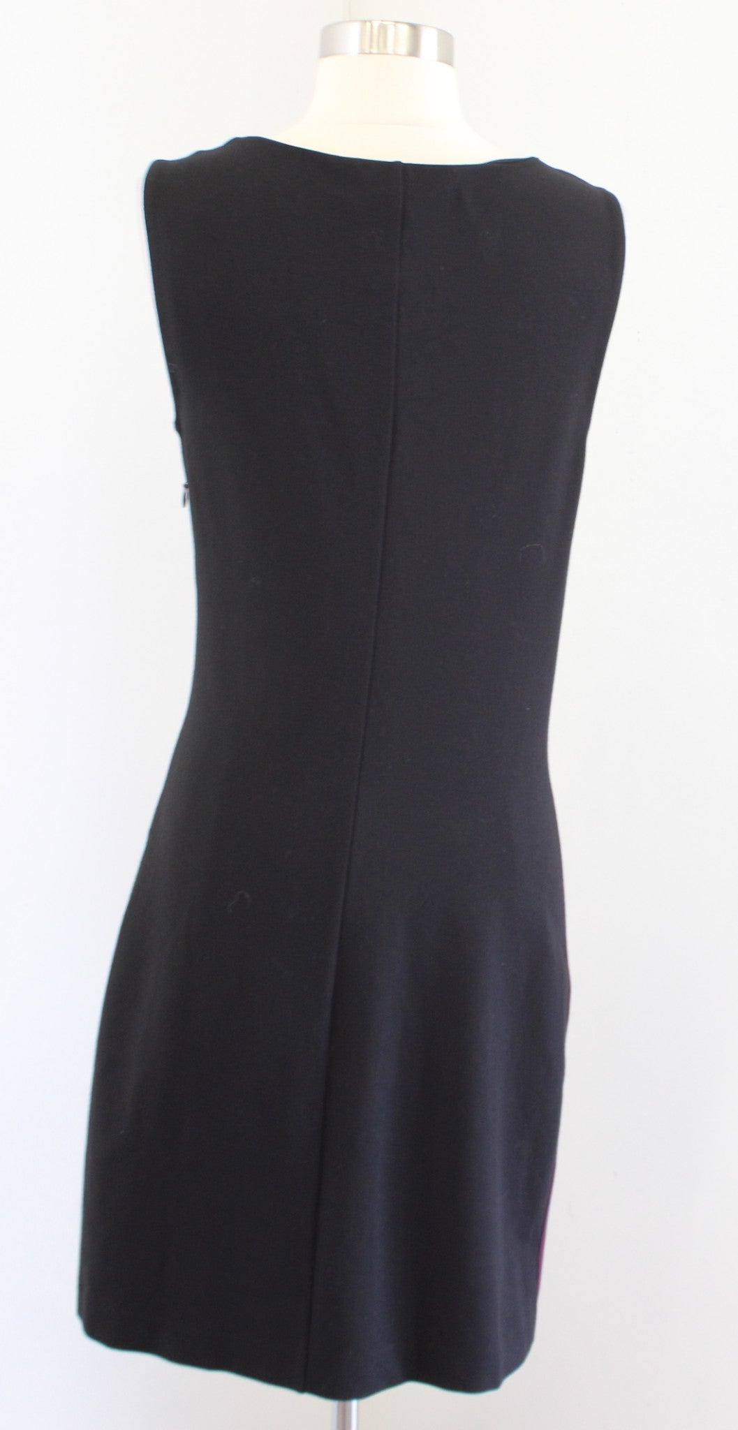 NWT Diane Von Furstenberg Gladys Wine Black Ruched Knit Wiggle Dress Size 8