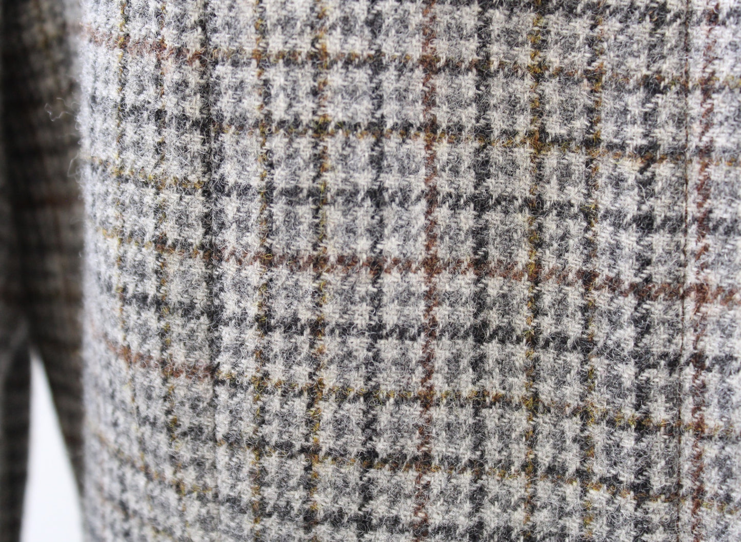 Talbots Plaid Wool Blend Zip Front Buckle Collar Peplum Blazer Jacket Size 10P