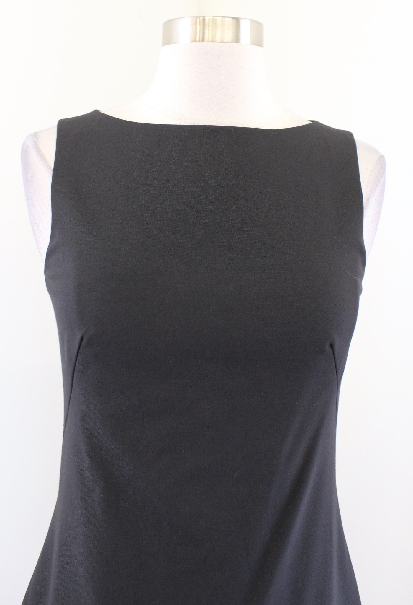Theory Bette B Solid Black Wool Blend Pencil Sheath Dress Size 4 Career Office
