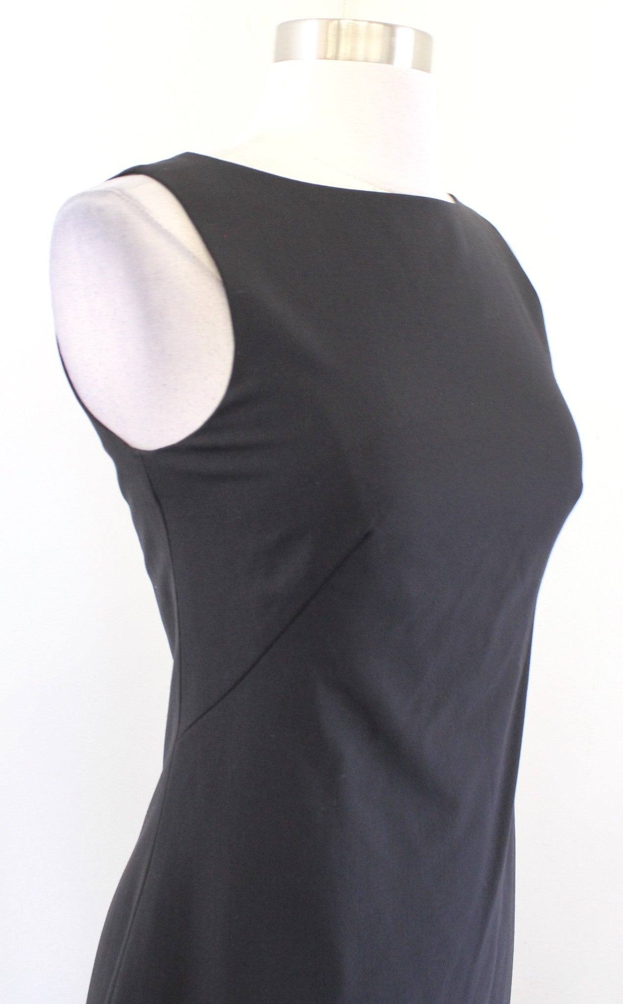 Theory Bette B Solid Black Wool Blend Pencil Sheath Dress Size 4 Career Office