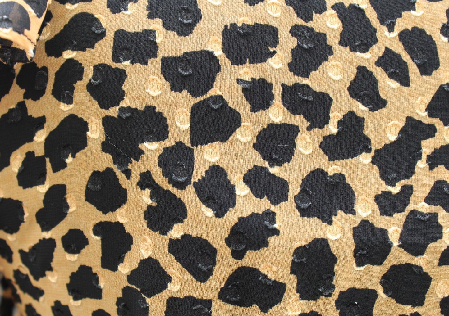 Free People Frenchie Leopard Animal Print Long Sleeve Mini Wrap Dress Size XS