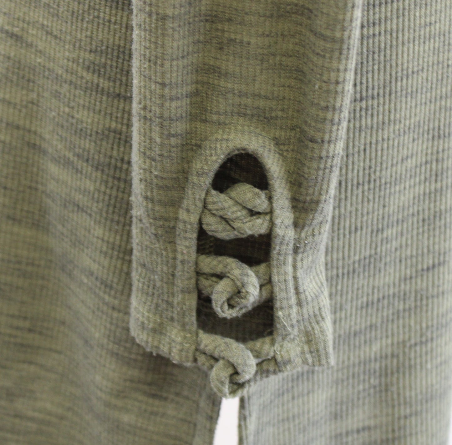 Pure + Good Anthropologie Olive Green Ribbed Cowl Neck Knit Tunic Size XS