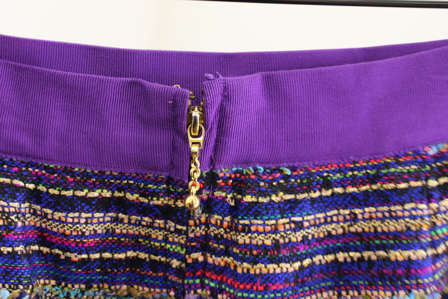 Kate Spade Womens Kylie Jewelbox Purple Colorful Striped Tweed Mini Skirt Size 6