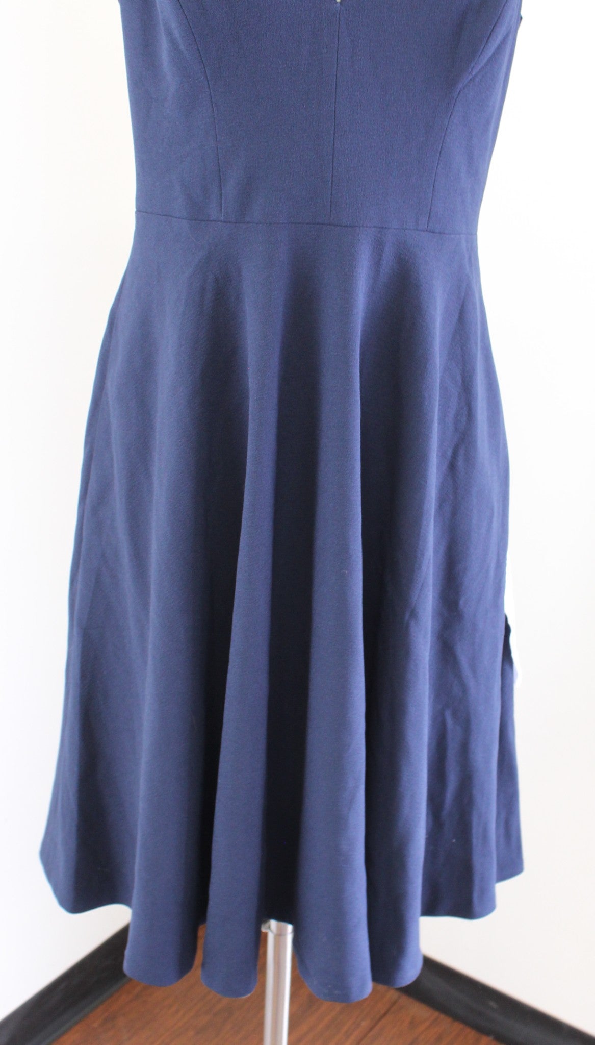 NWT Dress the Population Catalina Midi Dress Midnight Blue Size M Fit and Flare