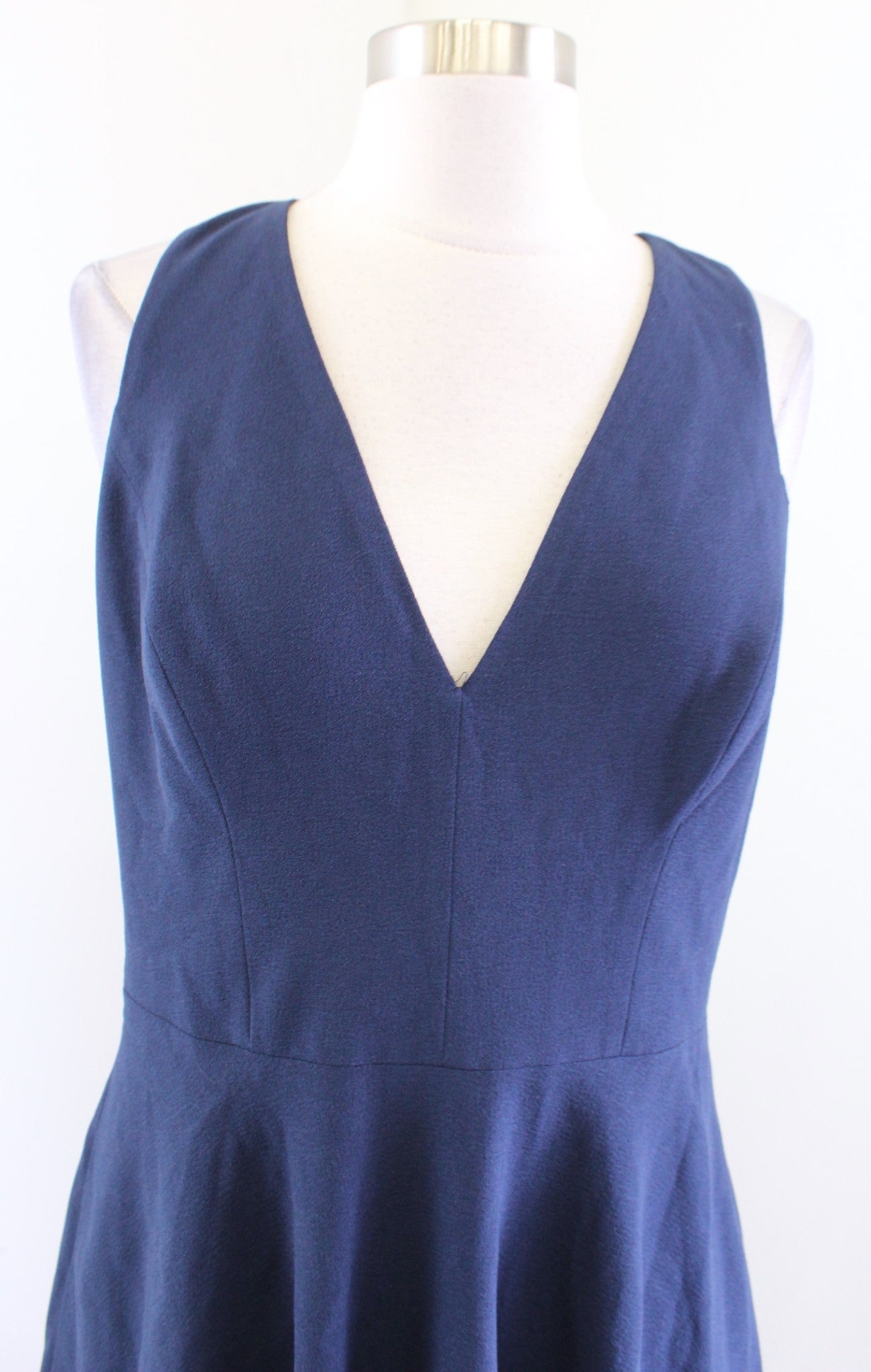 NWT Dress the Population Catalina Midi Dress Midnight Blue Size M Fit and Flare