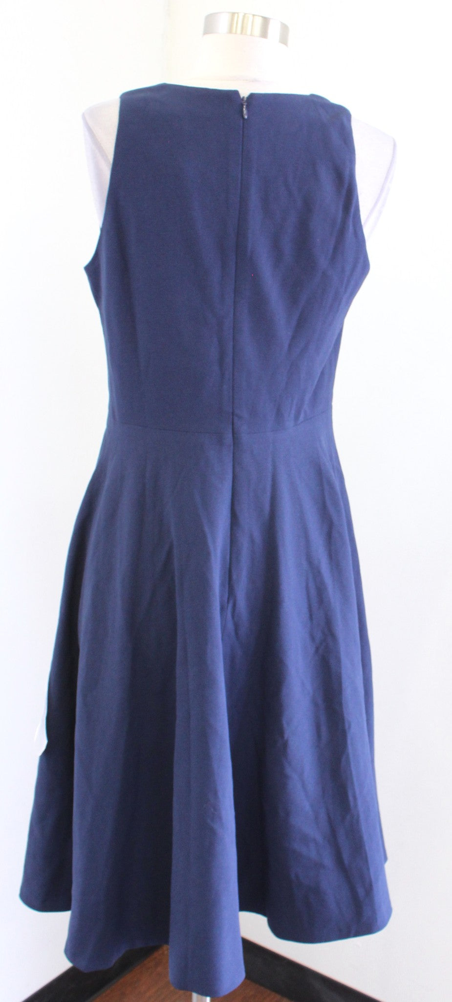 NWT Dress the Population Catalina Midi Dress Midnight Blue Size M Fit and Flare