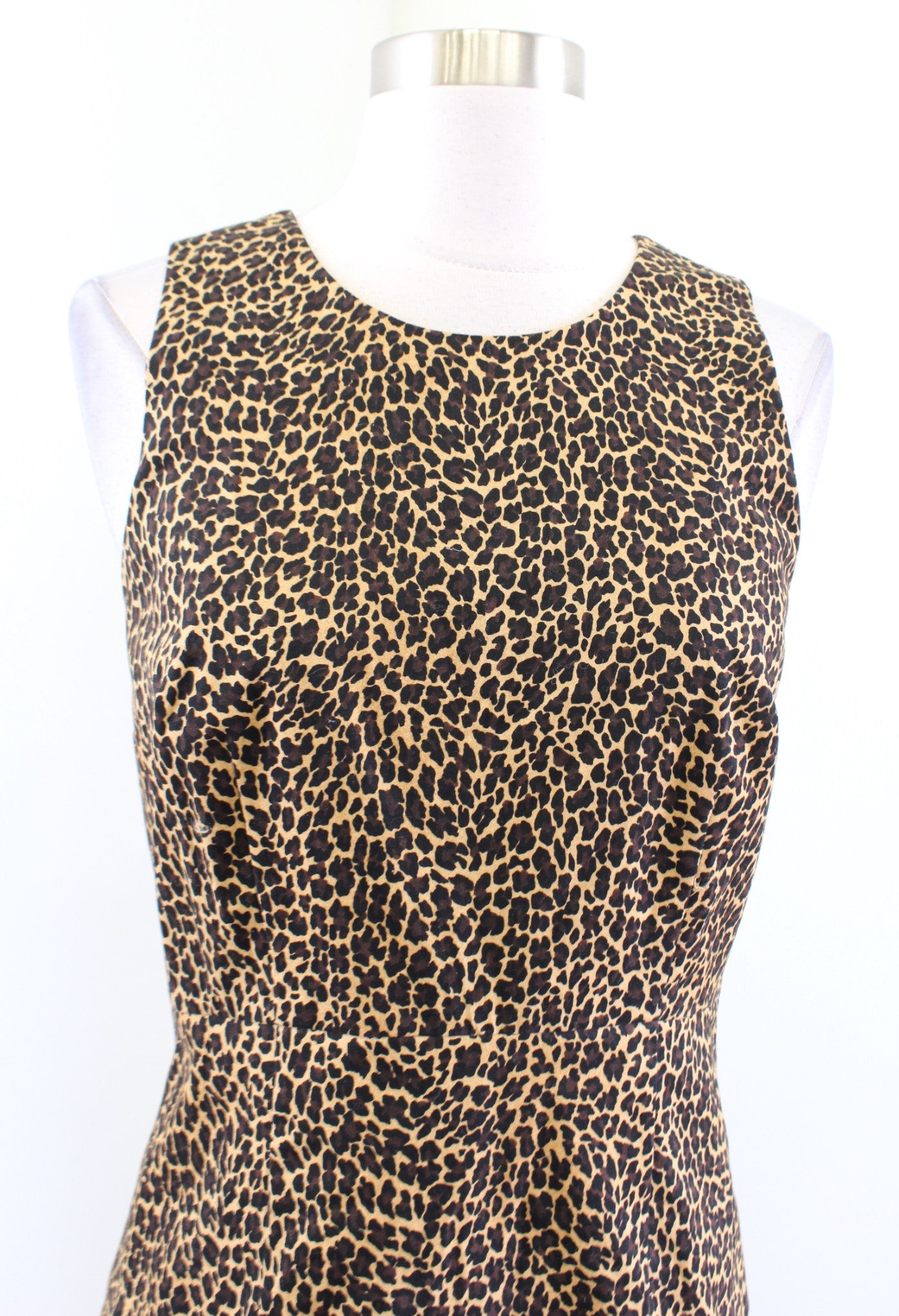 NWT New J Crew Factory Leopard Print Sheath Dress Size 0 Sleeveless Career