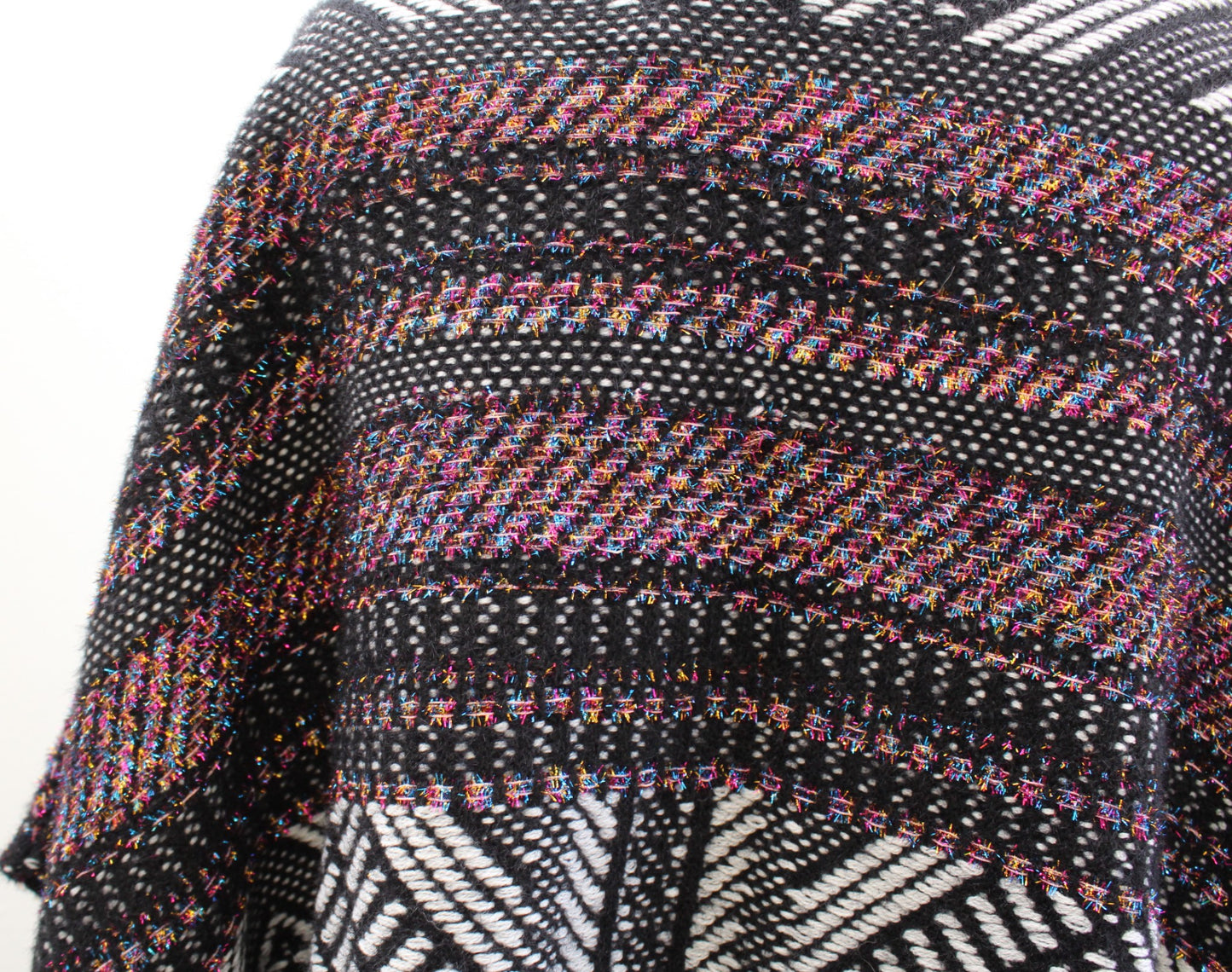 NWT Anthropologie Molly Bracken Sally Geo Tinsel Tweed Kimono Cardigan Size 3X