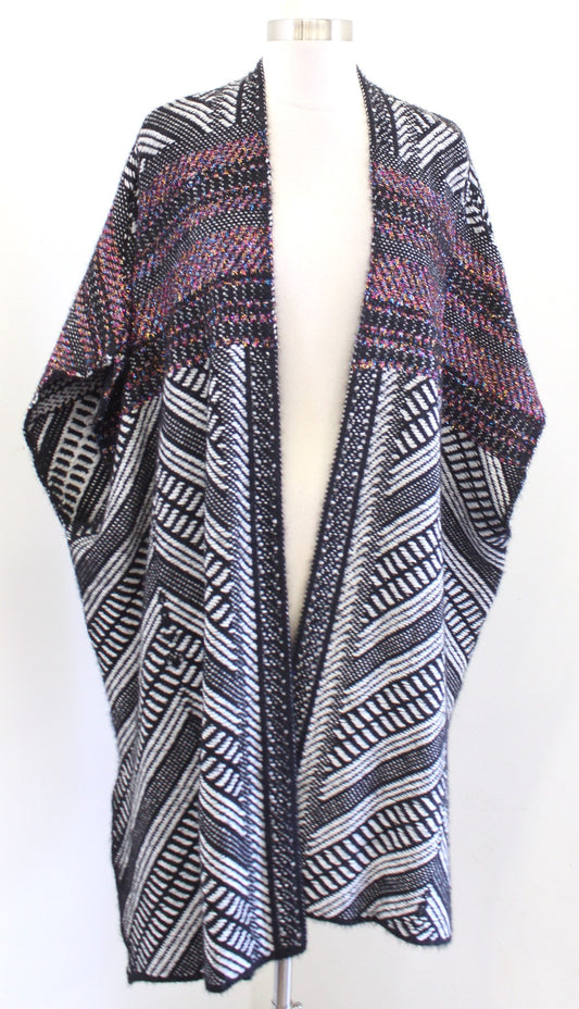 NWT Anthropologie Molly Bracken Sally Geo Tinsel Tweed Kimono Cardigan Size 3X