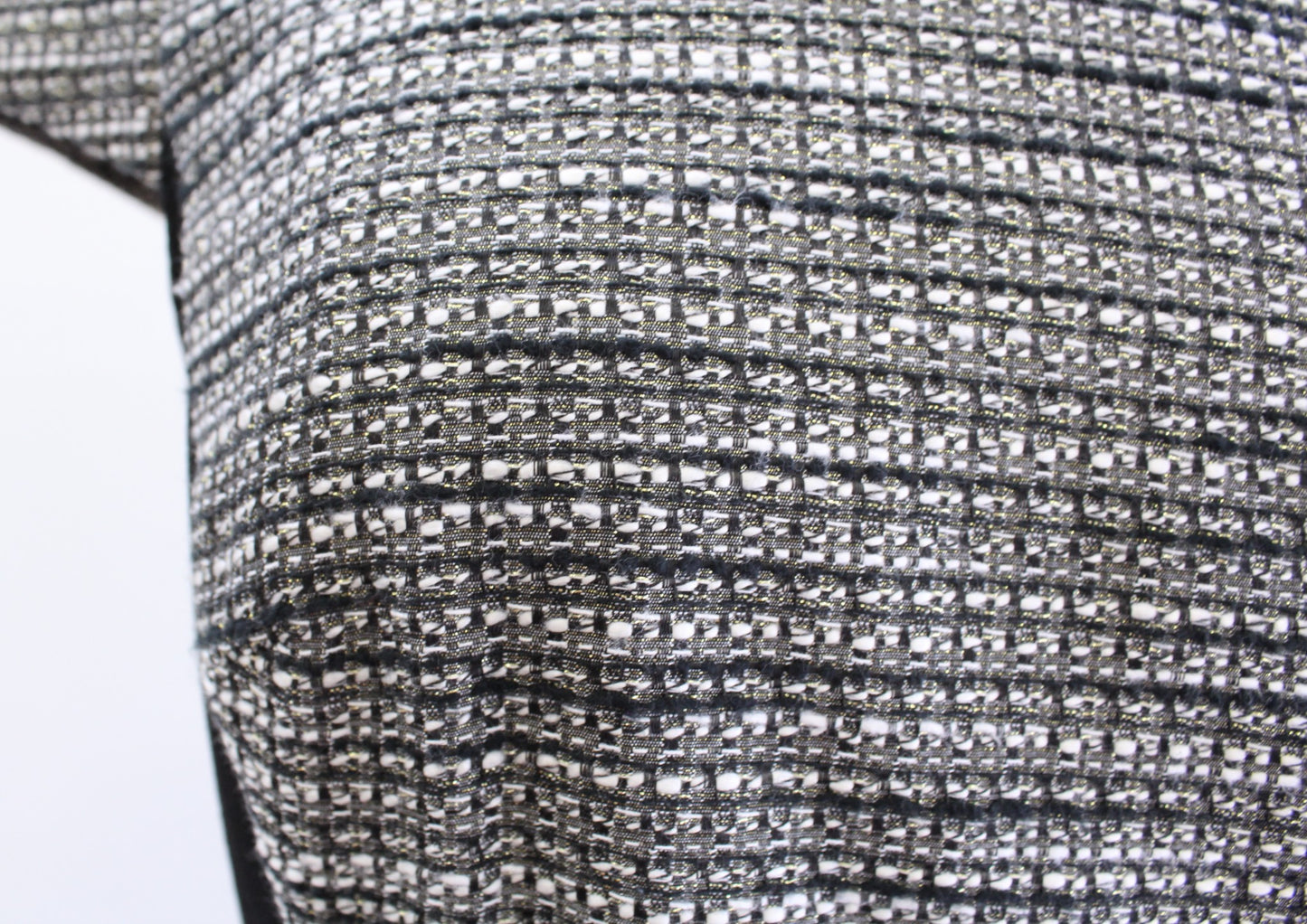 Moulinette Soeurs Anthropologie Black Gray Metallic Shimmer Tweed Sheath Dress 6
