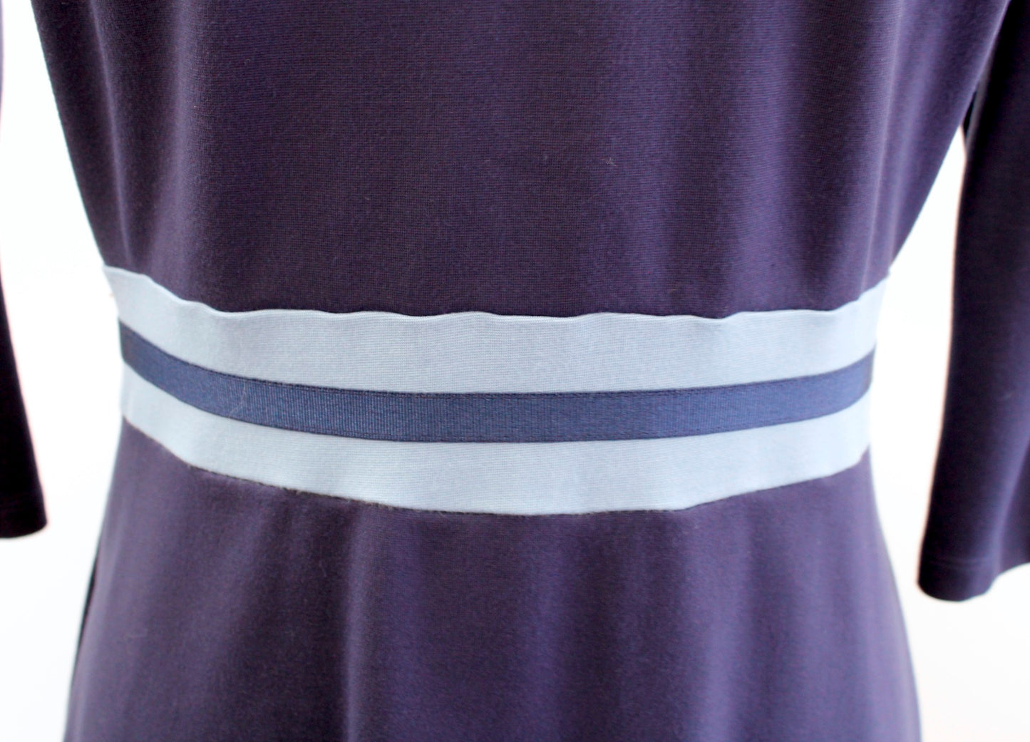 Draper James Womens Navy Blue Ponte Striped Persley Dress Size XS