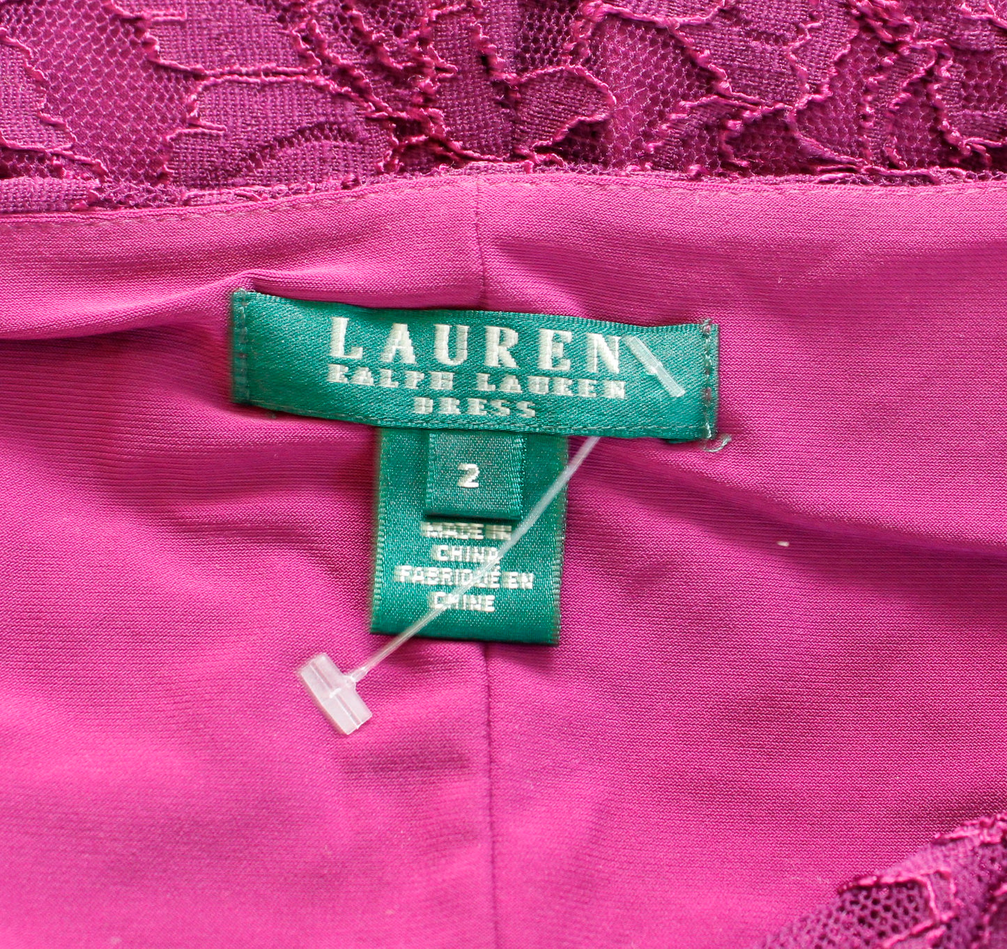 Lauren Ralph Lauren Purple Draped Neck Ruched Wiggle Sheath Dress Cocktail Sz 2