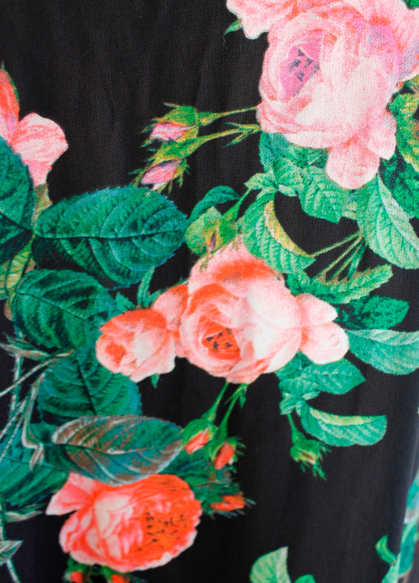 Calvin Klein Black Multi Color Floral Print Sleeveless Shift Swing Dress Size 8