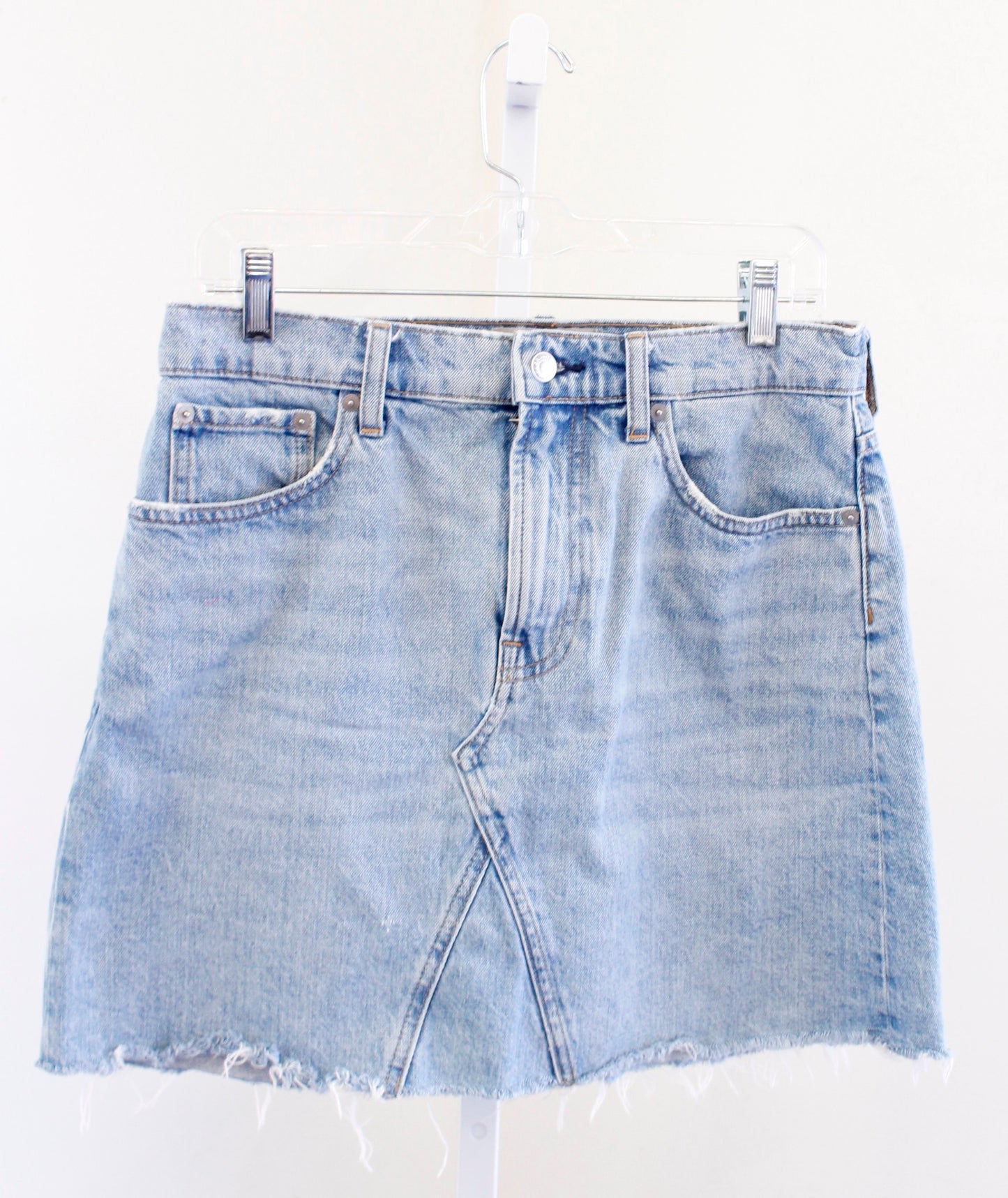 Everlane Womens the Reconstructed Denim Jean Skirt Size 30 Mini