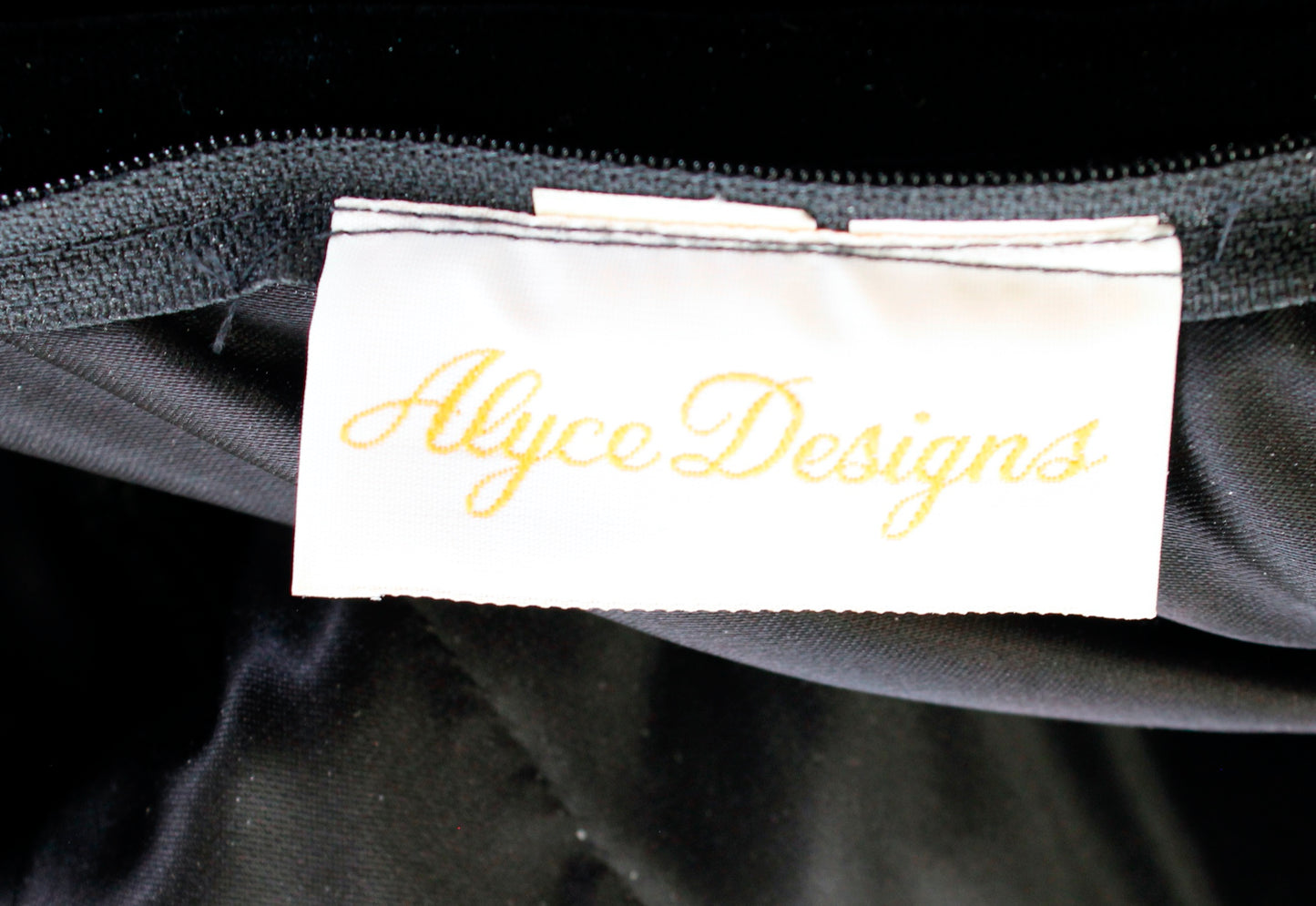 Vtg Alyce Designs Black Velvet Strapless Big Bow Sequin Party Prom Dress Size 8