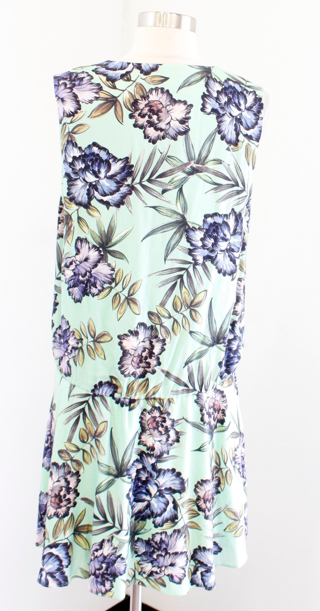 NWT $298 Alice + Olivia Brook Oasis Floral Mint Shift Dress Size 10 Green