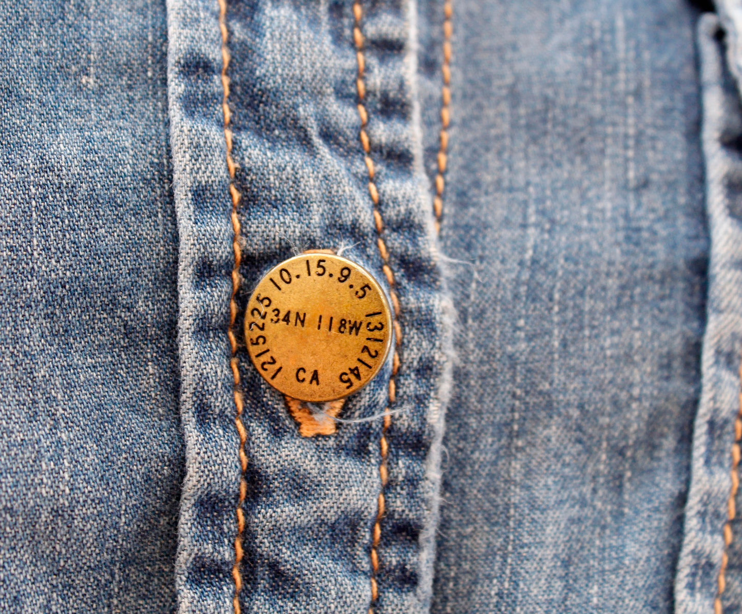 Current Elliott the Perfect Shirt in Miner Size 0 Embellished Button Down Blouse
