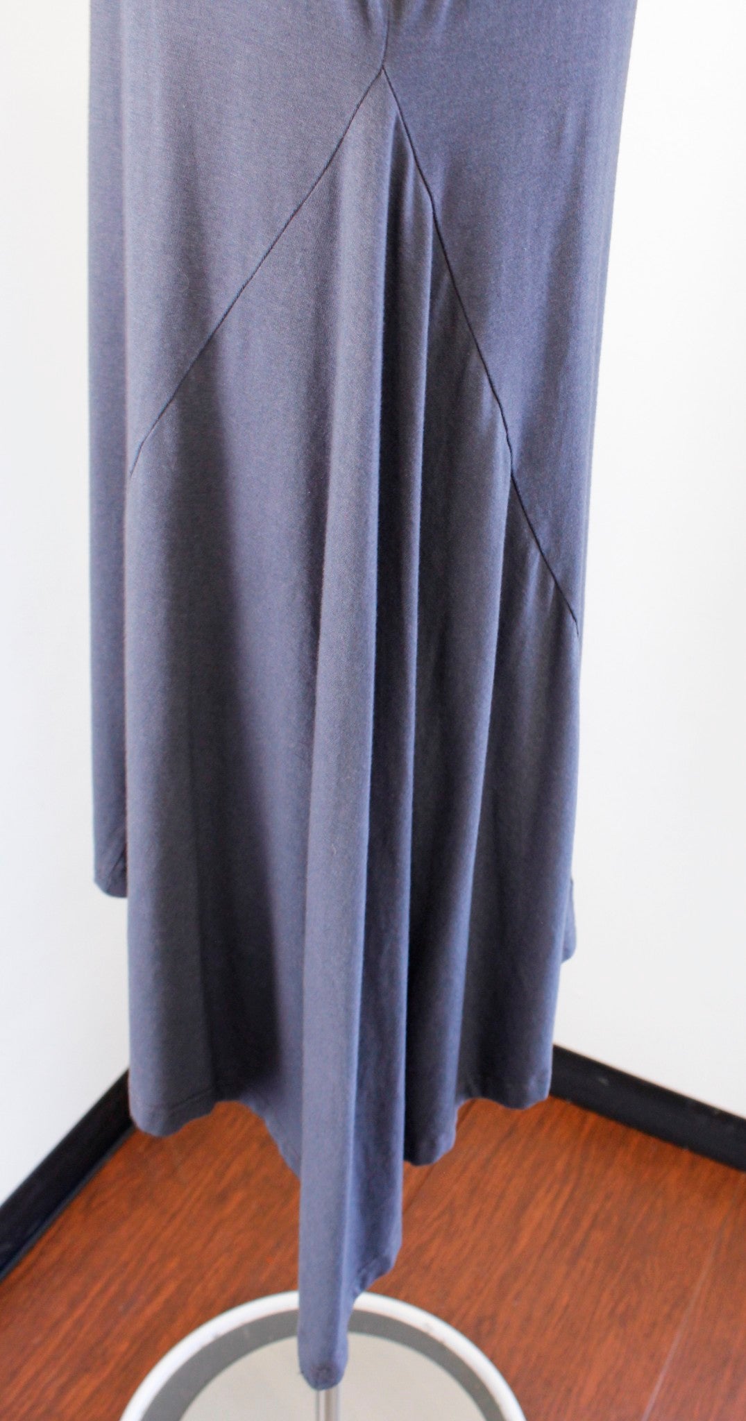 Bryn Walker Gray Asymmetrical Hem Hi Lo Bamboo Organic Cotton Tunic Top Size S