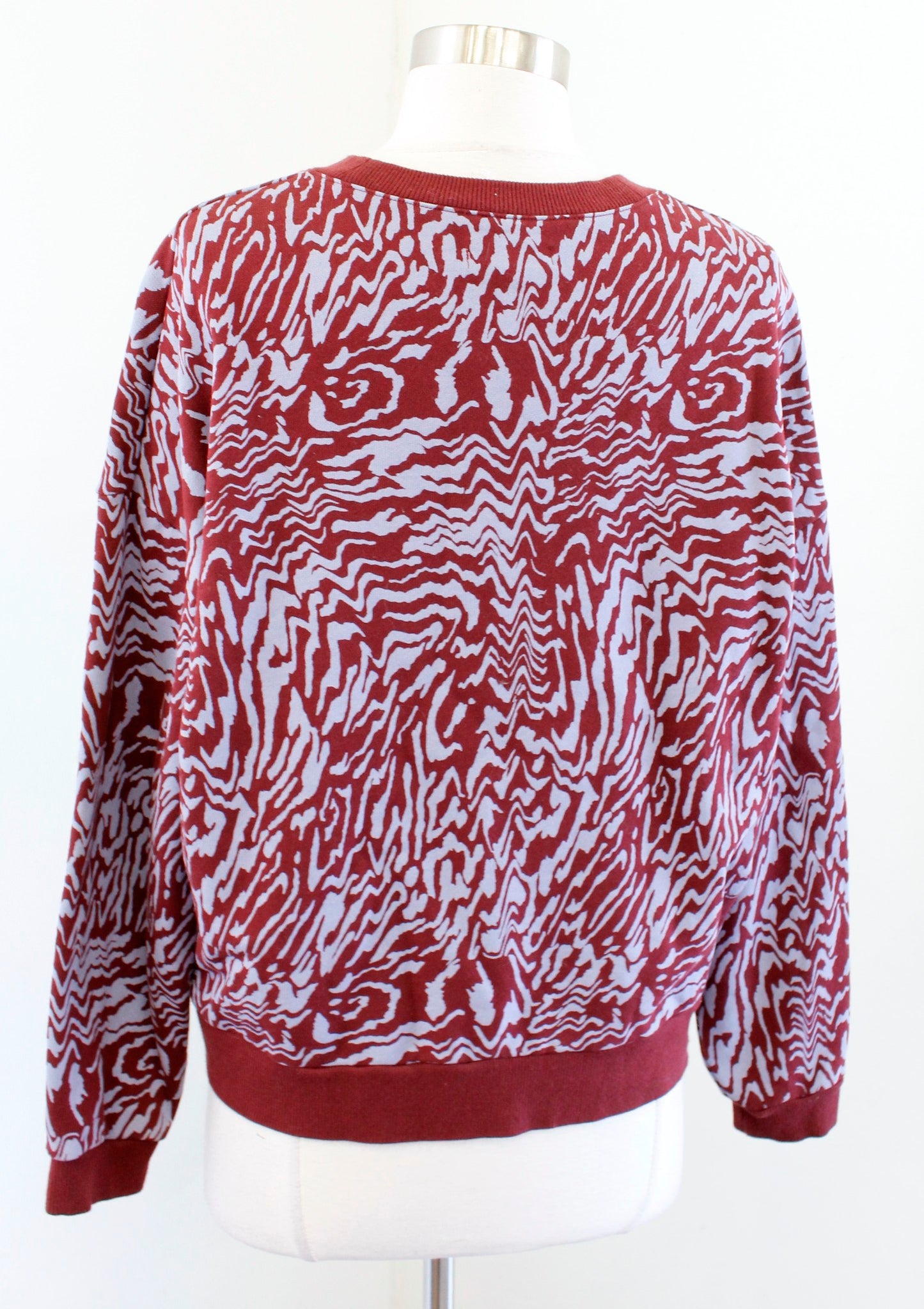 Madewell Resourced Oversized Sweatshirt Sweater in Tigerized Print Size M Tiger