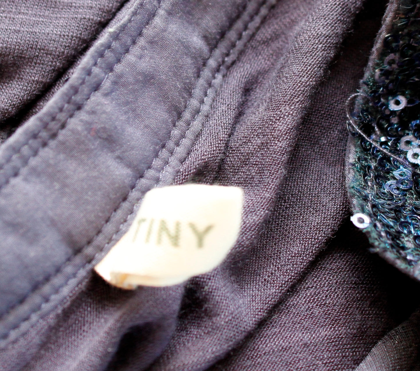 Tiny Anthropologie Vaha Navy Blue Burnout Velvet Leopard Top Blouse Sz M Sequin