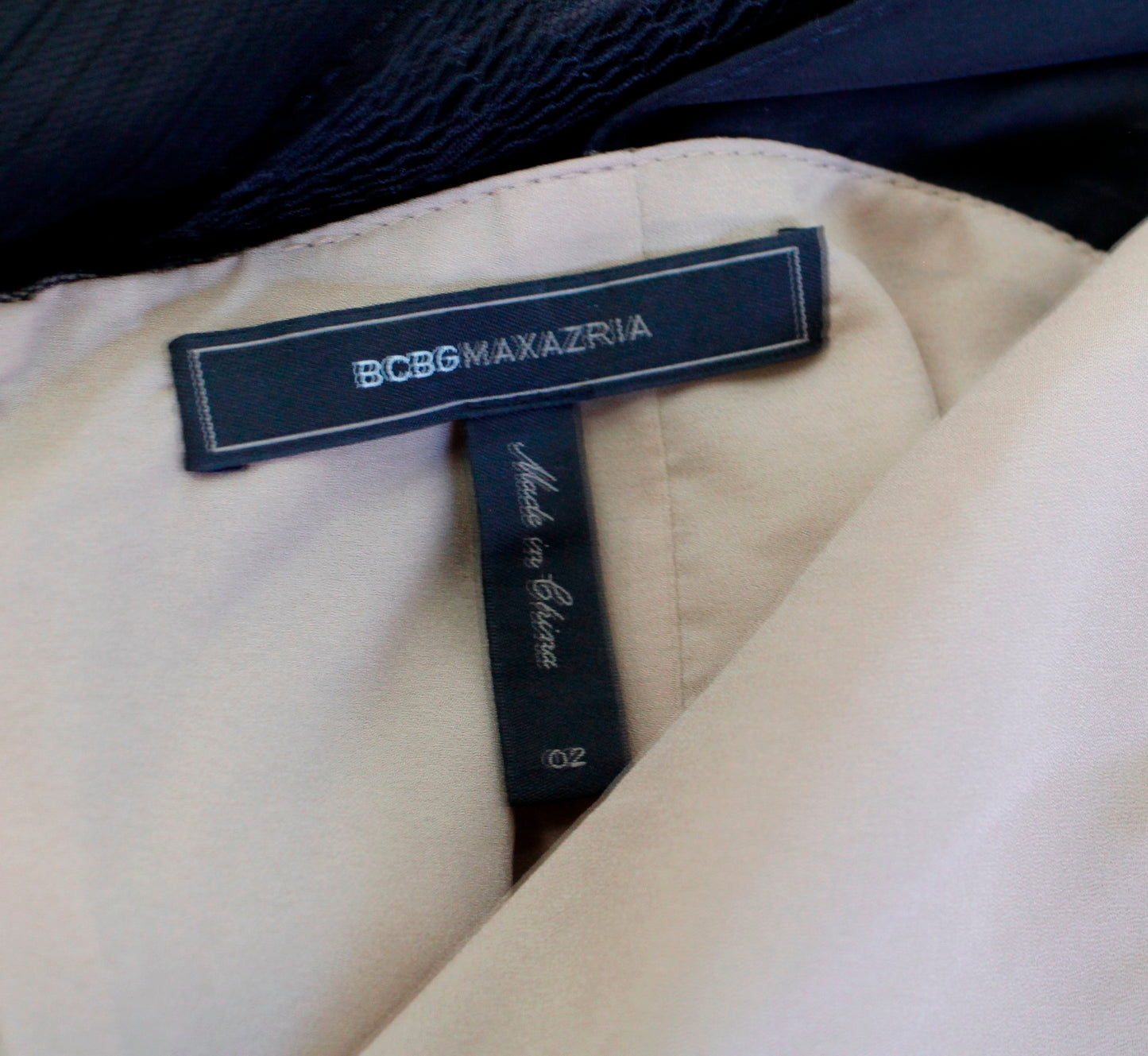 BCBG Max Azria Fionna Black Ruffle Tiered Lace Illusion Cocktail Party Dress 2