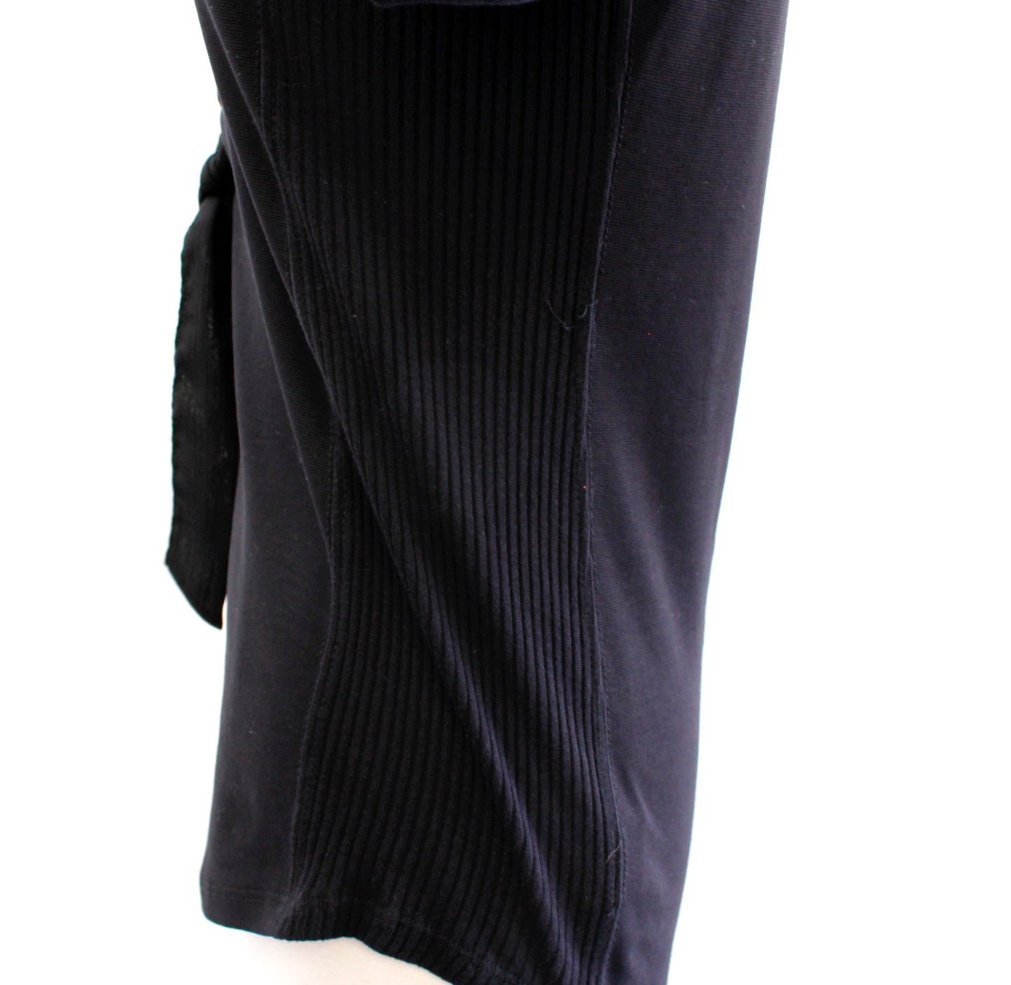 NWT Free People Looking Back Black Knit Lace Up Tie Blouse Top Size M Grommet Long Sleeve