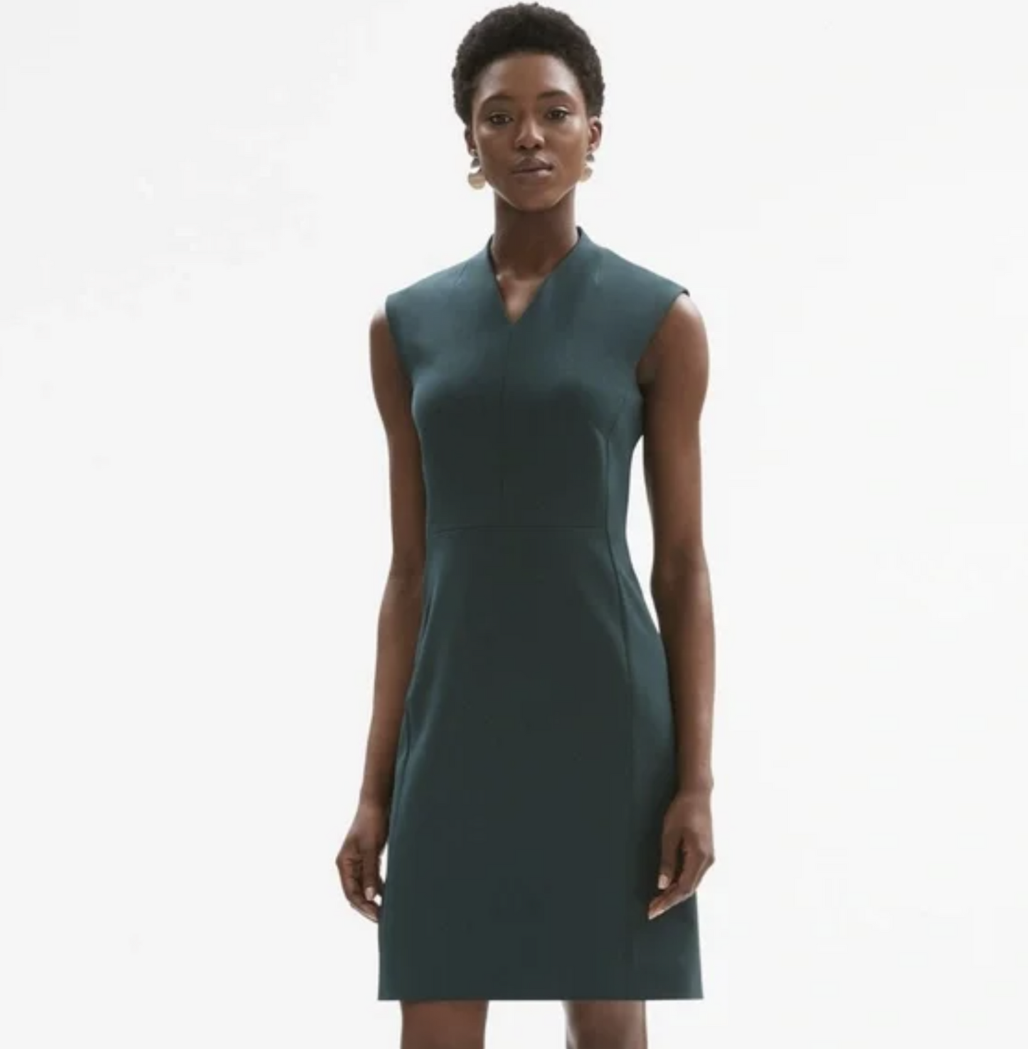 MM Lafleur Womens Aditi Rainforest Green Sheath Dress Size 8 Career