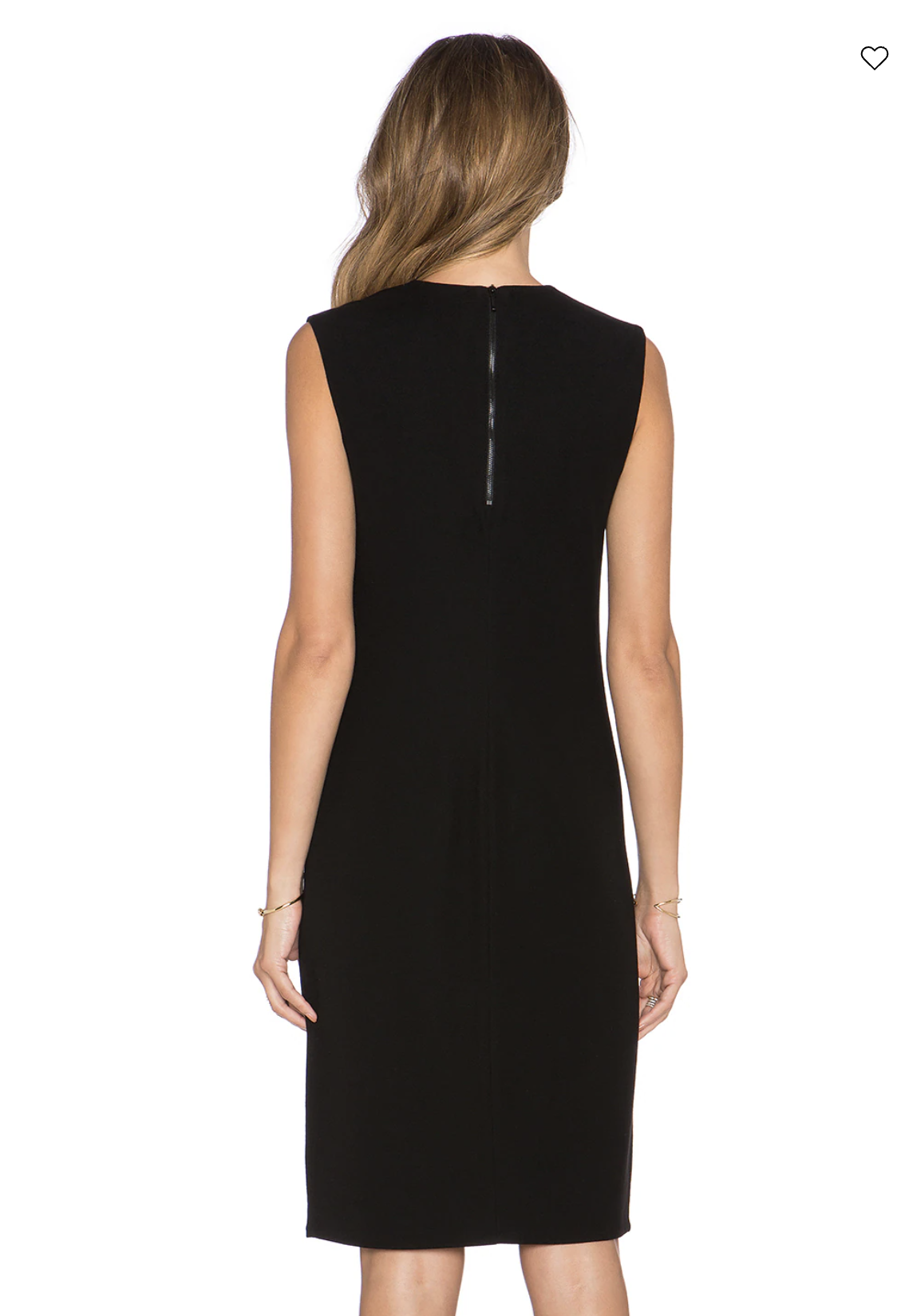 VINCE Womens Solid Black Rib Pencil Dress Size M Ribbed Knit Sheath Midi