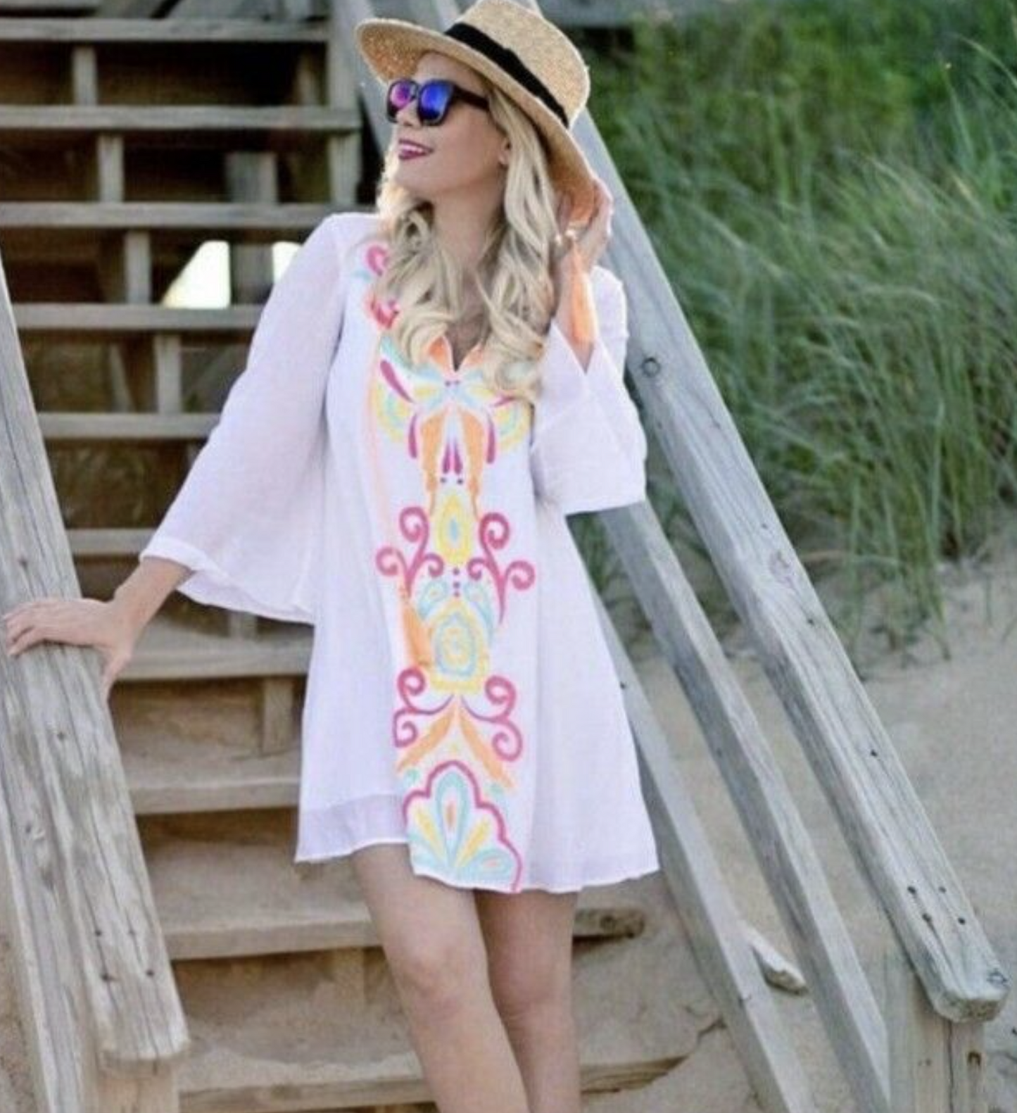 Lilly Pulitzer Ellie Ivory Too Much Bubbly Embroidered Tunic Dress Size S Beach